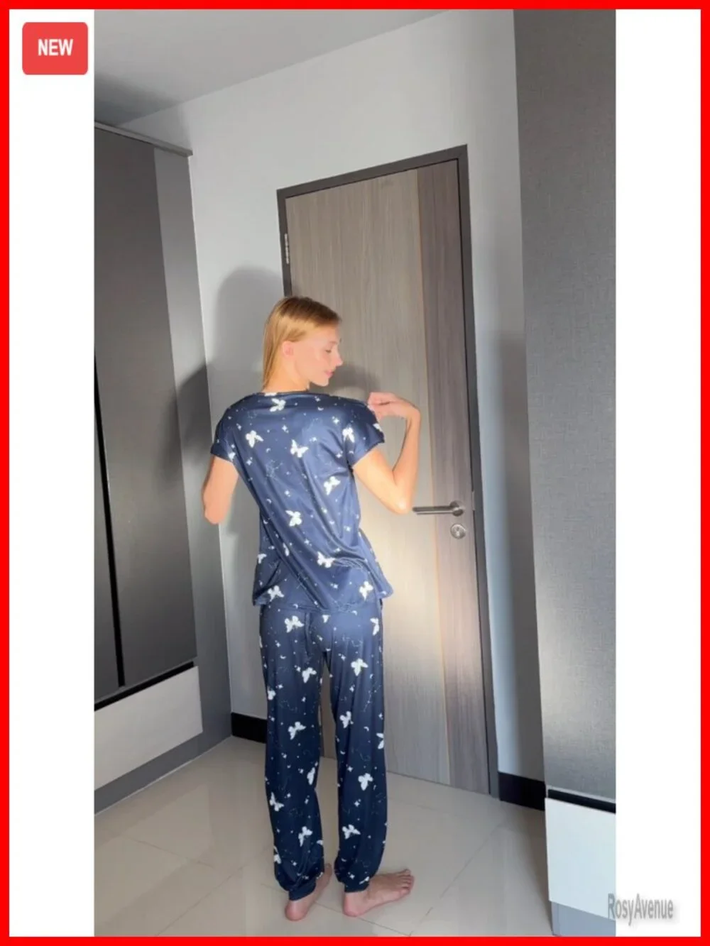 Women's Pajama Set 2 Piece Short Sleeve Jogger Lounge Set with Pockets
